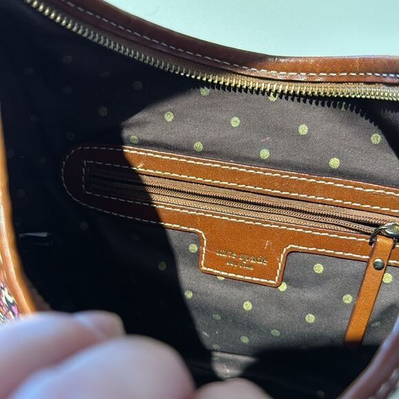 Kate Spade Vintage Paisley Floral Small Zippered Hobo Bag - Picture 7 of 9